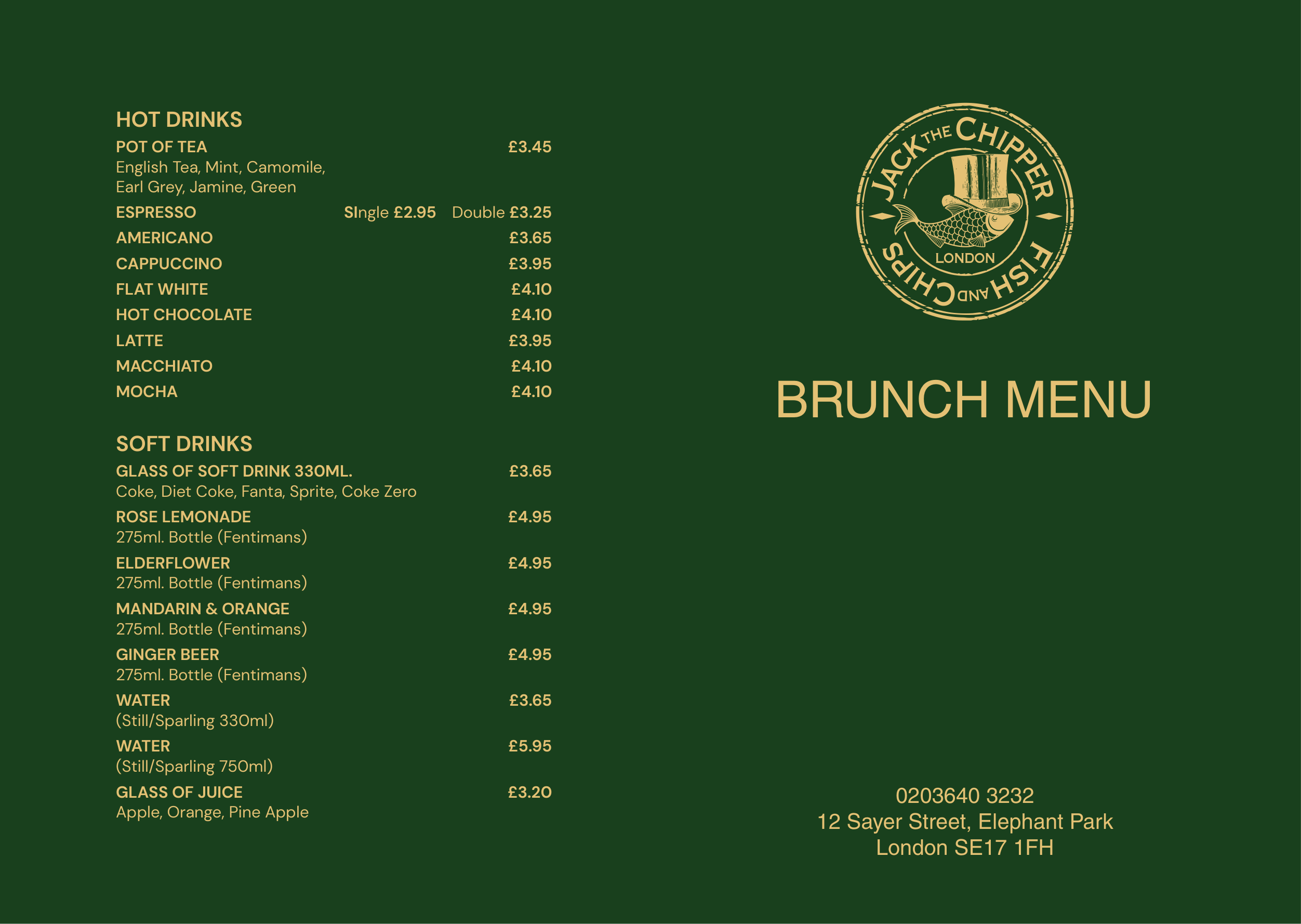 Elephant Park Brunch Menu PDF